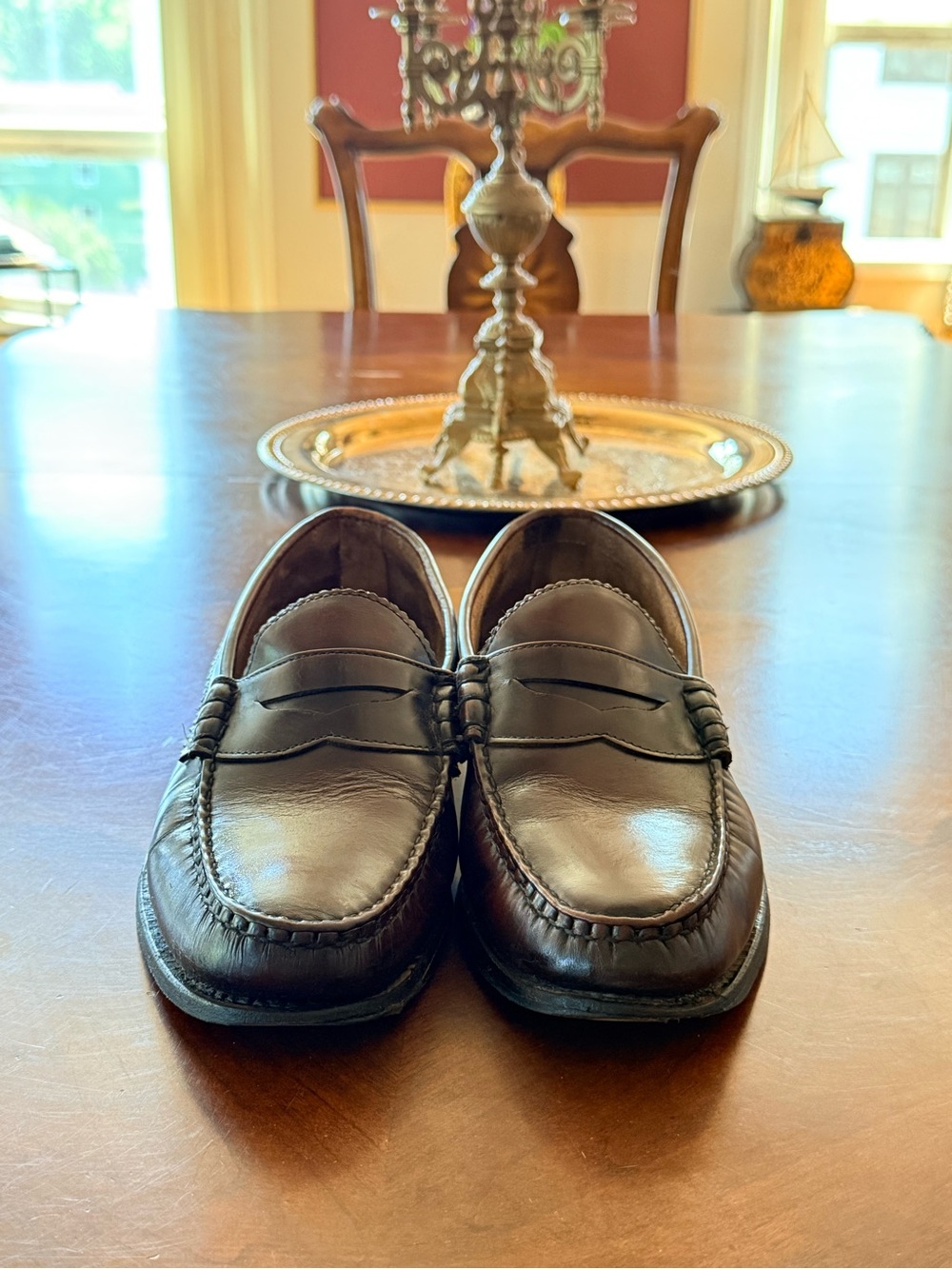 Allen Edmonds Kenwood Brown Leather Penny Loafers Men’s Size 10.5